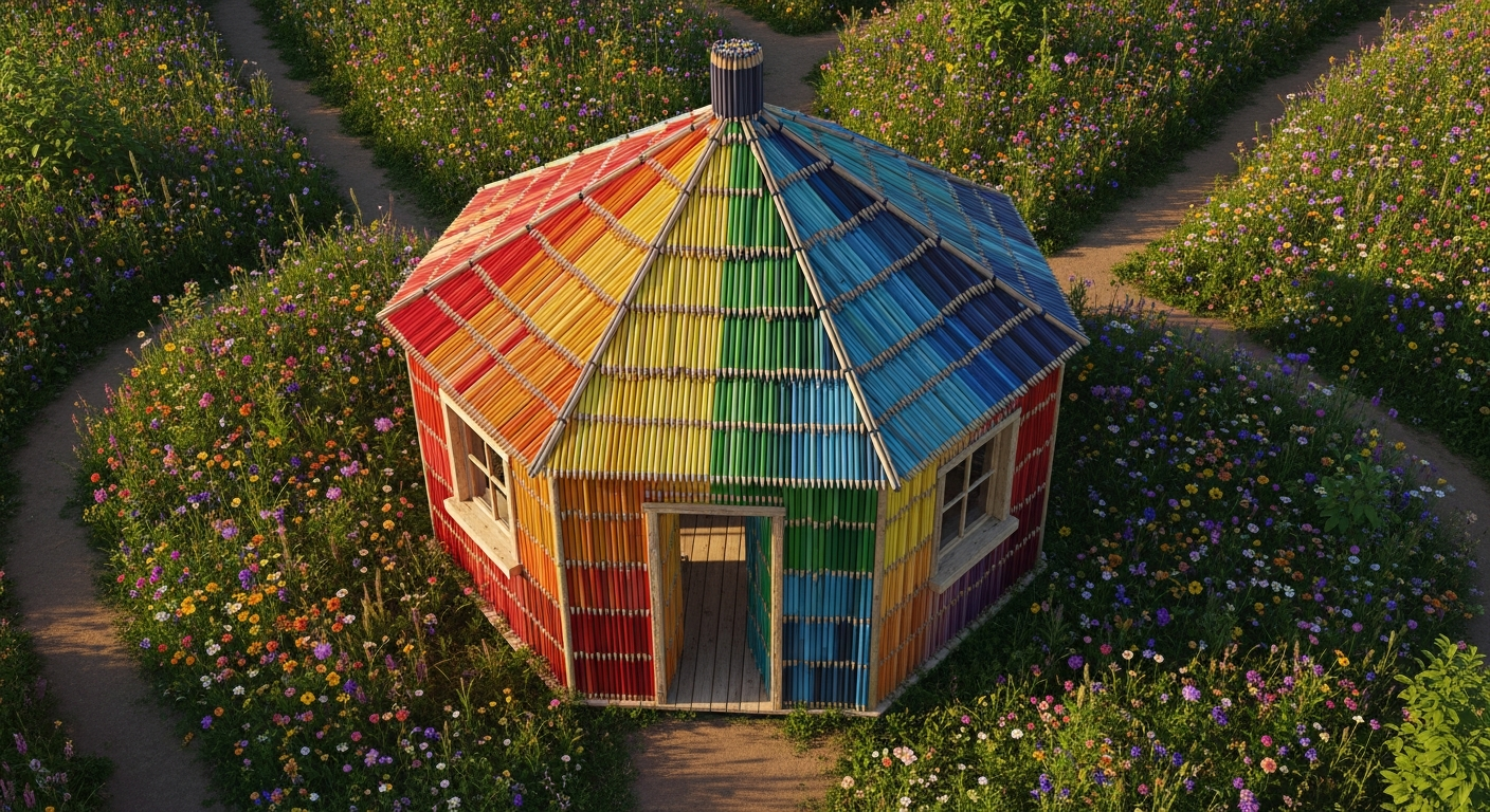 The Hexagon — pencil shed